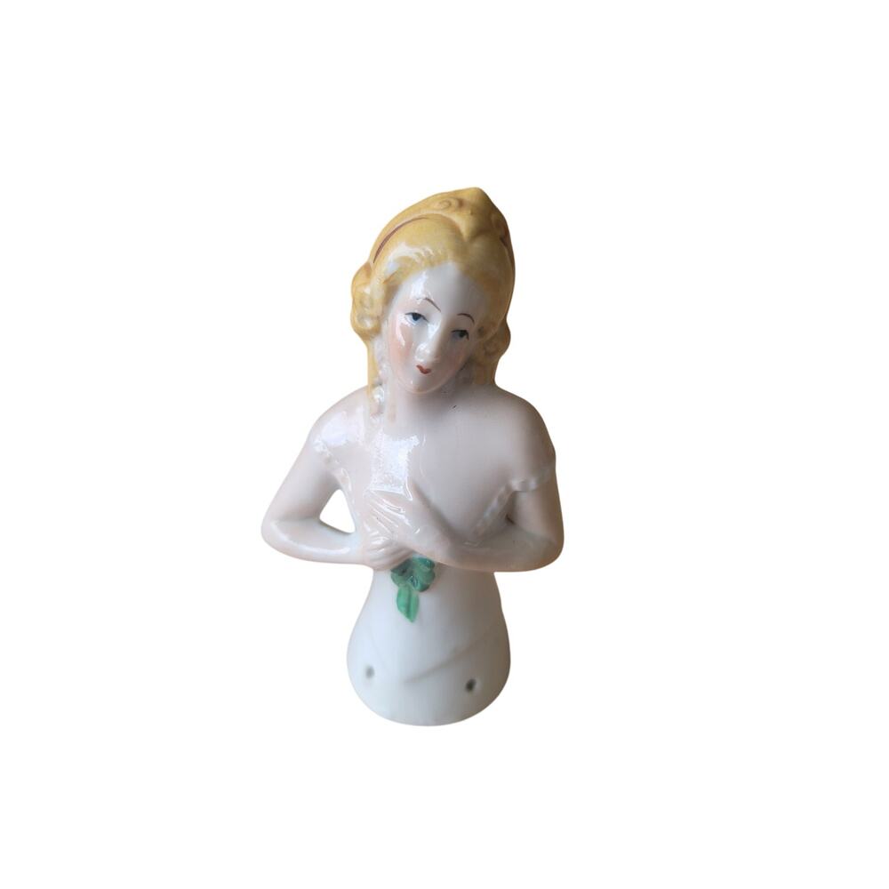 Antique German #8032 Porcelain Half Doll